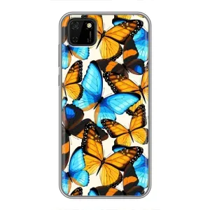 Чохол з принтом для Huawei Ү5р - (Прикольні) (AlphaPrint) (Яскраві метелики)