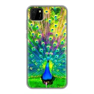 Чохол з пташками на Huawei Y5p (VPrint) (Яскравий Павлин)