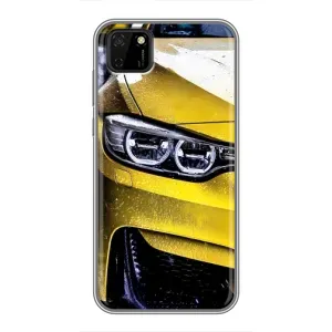 Чохли з Машинами на Huawei Ү5р (VPrint) (Жовта машина)
