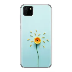 Чохли з квітами для Huawei Y5p (VPrint) (Жовта квітка)