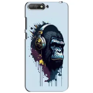 Чохол з Мавпами Huawei Y6 2018 - (AlphaPrint) (Горила в навушниках)