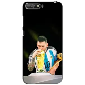 Чехлы для Huawei Y6 2018 (Leo чемпион) (AlphaPrint) (Кубок Месси)