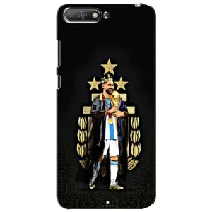 Чехлы для Huawei Y6 2018 (Leo чемпион) (AlphaPrint) (Месси Король)
