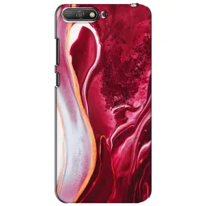 Чехол с принтом «Мрамор красный» для Huawei Y6 2018