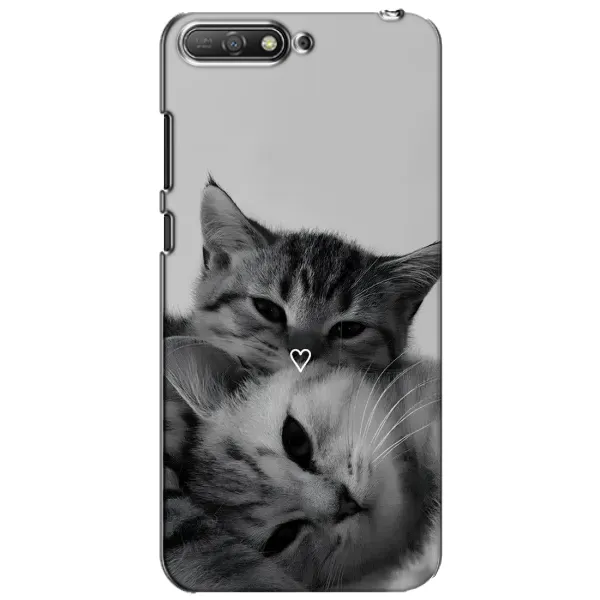 Чехол с принтом «Пара котов» для Huawei Y6 2018 Чехол с принтом «Пара котов» для Huawei Y6 2018