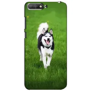 Чохол з Хаскі Huawei Y6 2018 - (AlphaPrint) (Радісний Хаскі)