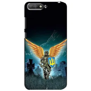 Чехлы с картинкой ЗСУ для Huawei Y6 2018 (AlphaPrint) (Солдат ЗСУ)