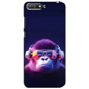 Чохол з Мавпами Huawei Y6 2018 - (AlphaPrint) (Стильна мавпа)