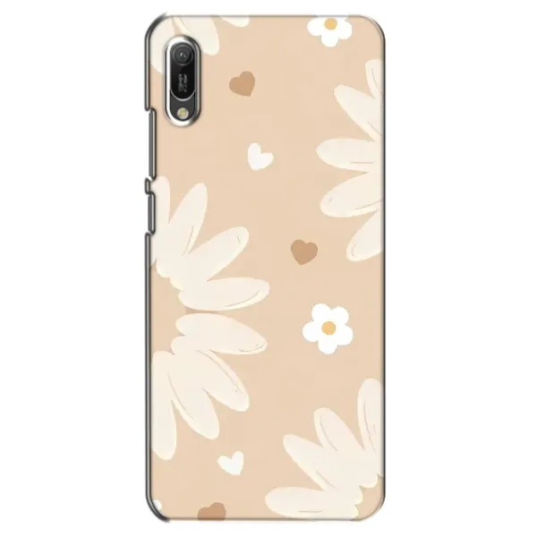 Чехол с принтом «Бежевые цветы» для Huawei Y6 2019 Чехол с принтом «Бежевые цветы» для Huawei Y6 2019