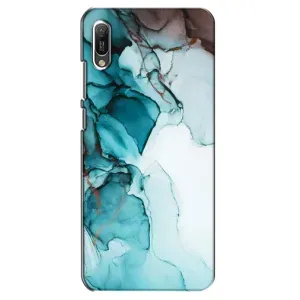 Чохол для Huawei Ё6 2019 - з принтом (Дизайнерські) (AlphaPrint) (Бірюзовий мрамор)