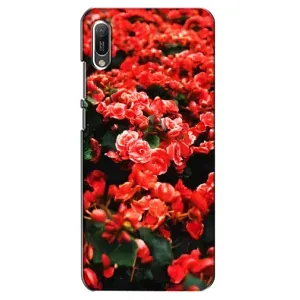Чохли з квітами для Huawei Y6 2019 (VPrint) (Квіти червоні)