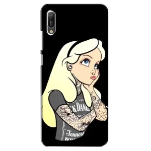 Чохол з друком для Huawei Y6 2019 - (Мода) (AlphaPrint) (Дівчина в тату)
