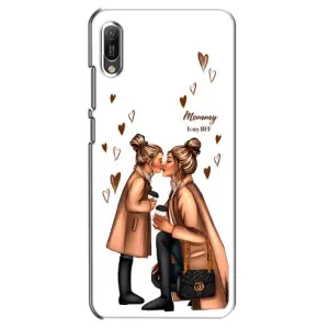 Чохол з друком для Huawei Y6 2019 - (Мама з дитинкою) (AlphaPrint) (Донька і мама)