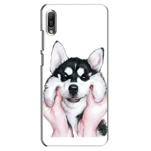 Чехлы с собаками для Huawei Y6 2019 (VPrint) (Довольный Хаски)