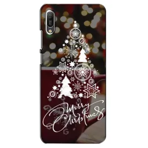 Різдвяні Чохли для Huawei Y6 2019 (VPrint) (Ялинка яскрава)