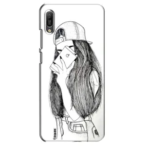 Чохол з друком для Huawei Y6 2019 - (Мода) (AlphaPrint) (Фото дівчини)