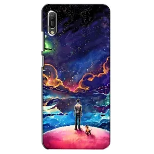 Космічні Чохли для Huawei Ё6 2019 (VPrint) (Вид Галактики)