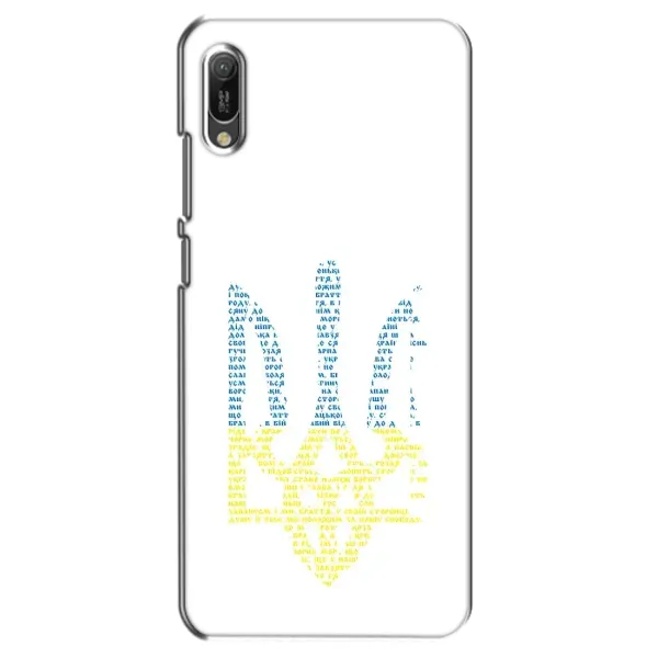 Чехол с принтом «Герб из букв» для Huawei Y6 2019