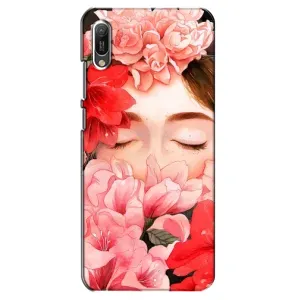 Чехлы (ART) Цветы на Huawei Y6 2019 (VPrint) (Очі в квітах)