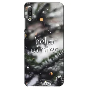 Новорічні, Святкові Чохли для Huawei Y6 2019 - 2024 год (Hello winter)