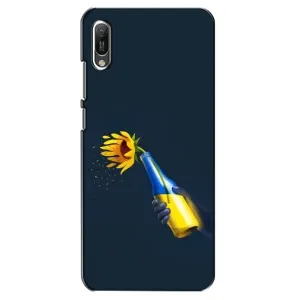 Чехол для Патриота Украины Huawei Y6 2019 - (AlphaPrint) (Коктейль молотова)