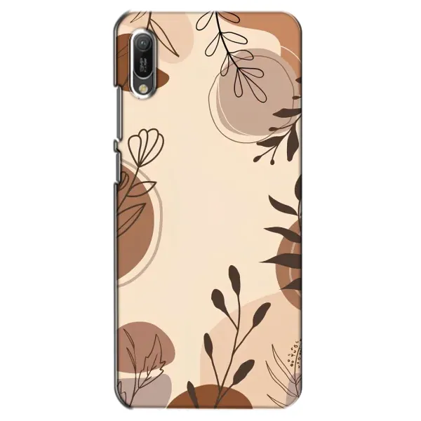 Чехол с принтом «Коричневые цветы» для Huawei Y6 2019 Чехол с принтом «Коричневые цветы» для Huawei Y6 2019