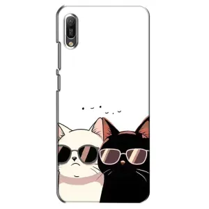 Чохол з малюнком кіт на Huawei Y6 2019 (Коти в окулярах)