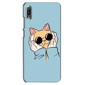 Чохол на Huawei Ё6 2019 з Котиками (VPrint) (Котик в окулярах)