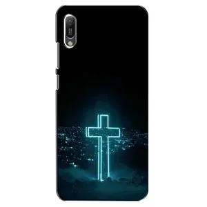 Християнські Чохли для Huawei Y6 2019 (AlphaPrint) (Хрест і місто)