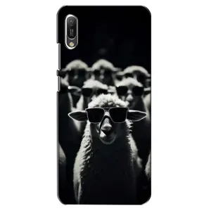 Чохол з принтом стильні тварини для Huawei Ё6 2019 (Овечка в окулярах)