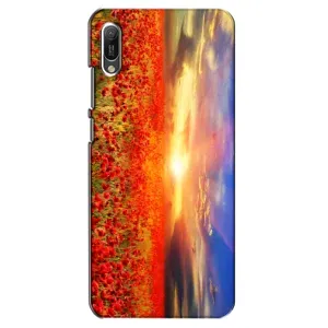 Чохол з картинкою (Стильні) Huawei Ё6 2019 - (AlphaPrint) (Поле тюльпанів)