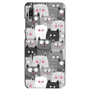 Чохли з Котиками для Huawei Y6 2019 (VPrint) (Мальовані котики)