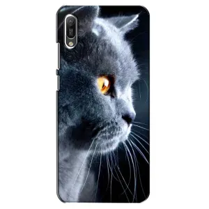 Чохли з Котиками для Huawei Y6 2019 (VPrint) (Сірий Кіт)