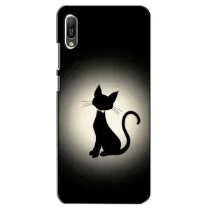 Чохол з принтом для Huawei Y6 2019 (AlphaPrint) Модні коти (Силует котика)