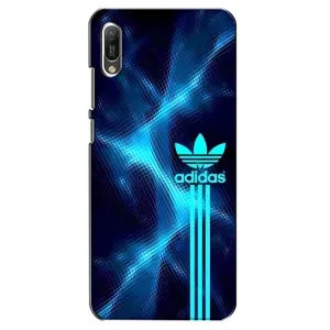 Чохли Адидас для Huawei Y6 2019 (AlphaPrint) (Синій Адідас)