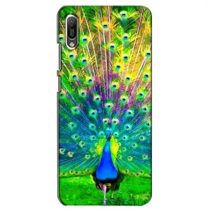 Чохол з пташками на Huawei Y6 2019 (VPrint) (Яскравий Павлин)