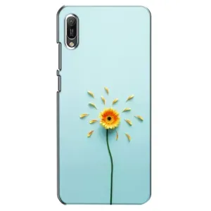 Чохли з квітами для Huawei Y6 2019 (VPrint) (Жовта квітка)