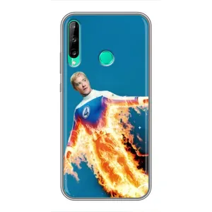 Чохол з принтом Фантастична четвірка для Huawei Y6p (Людина-факел у вогні)