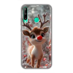 Яркий чехол для Huawei Y6p с Зимними Оленятами