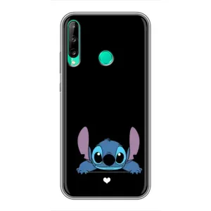 Чохол з принтом Стіч на Huawei Y6p (Стіч на чорному)