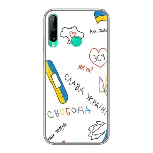 Чохли (Доброго вечора, ми за України) для Хуавей Y6п (AlphaPrint) (Стикер)