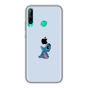 Чохол з принтом Стіч на Huawei Y6p (Stitch apple)