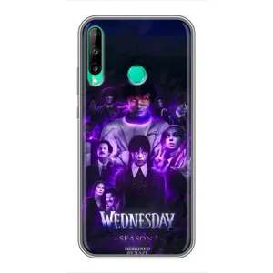 Чохол з дизайном Венздей 2 на Huawei Y6p (Фіолетова магія Венздей)