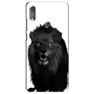Чохли з картинкою животних Huawei Y6s (Чорний ЛЕВ)