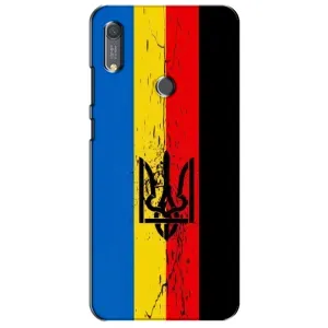 Украинские Чехлы для Huawei Y6s с картинкой УПА (AlphaPrint) (Прапор УПА)