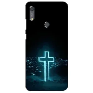 Християнські Чохли для Huawei Y6s (AlphaPrint) (Хрест і місто)