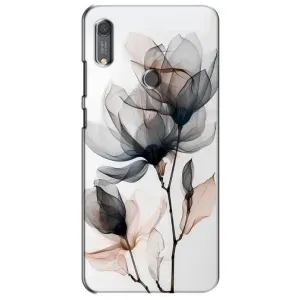 Чохол з квітковим принтом на Хуавей Y6s (Квіти на білому)