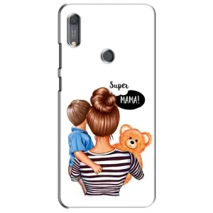 Чохол з друком для Huawei Y6s - (Мама з дитинкою) (AlphaPrint) (Мама з синочком)