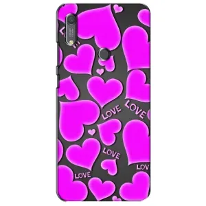 Чехлы для любимой на Хуавей Y6s (VPrint) (Pink hearts)