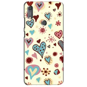 Чехлы для любимой на Хуавей Y6s (VPrint) (Сердечки)